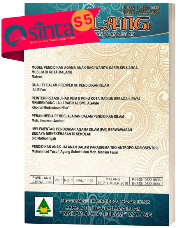 Piwulang: Jurnal Pendidikan Agama Islam [tidak perlu diganti]